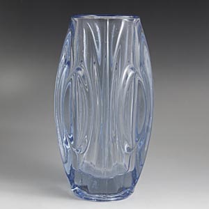 rosice slo union bullet/lens vase designed by Rudolph Schrotter