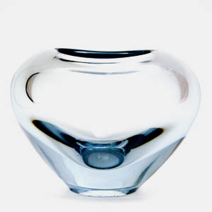 holmegaard per lutken blue minuet vase 15919