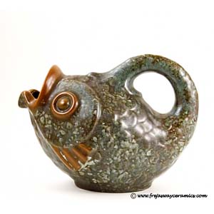 fish-shaped jug from michael andersen and son bornholm denmark