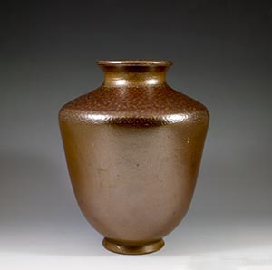 sven bolin for hoganas brown amphora vase