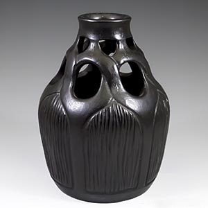 early pirced vase from Hjorth of Bornholm production number 731