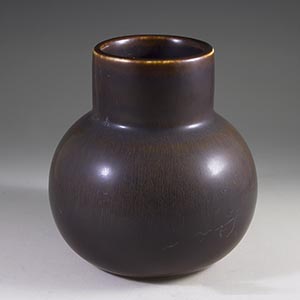 carl harry stalhane for rorstrand cea vase brown haresfur glaze