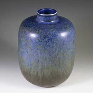Haresfur glaze vase designed by carl-harry stålhane for rorstrand cef