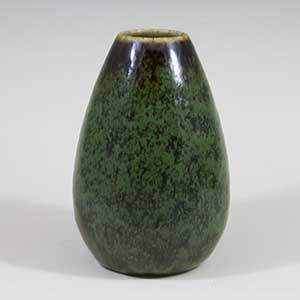 carl harry stalhane mottled green vase for rorstrand SBH