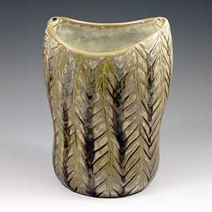 Carl-Harry Stalhane for Rorstrand, an early vase in a snakeskin glaze