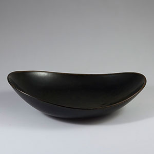 Rorstrand brown bowl by Carl Harry Stalhane SHH