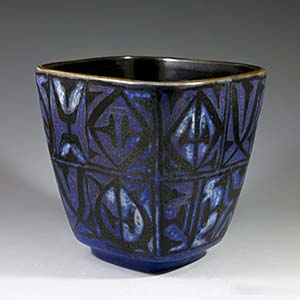 royal copenhagen blue  baca vase by nils thorsson 704 over 3213
