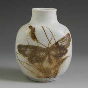 royal copenhagen butterfly vase diana series deigned by nils thorsson
