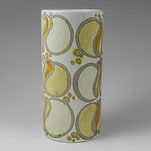 Royal Copenhagen round cylinder vase designed by Ellen Malmer 664 over 3504
