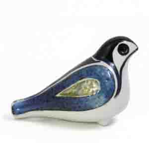 royal copenhagen small tenera bird designed by ingelise koefod. the figurine is also a whistle