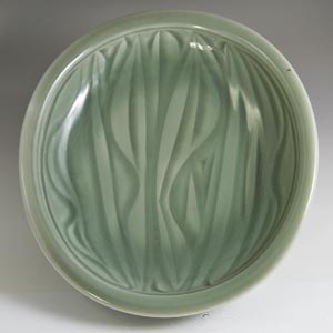 royal copenhagen nils thorsson freeform bowl in green no production number