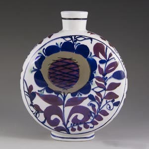 circular tenera vase by kari christensen floral motif 211 over 3102