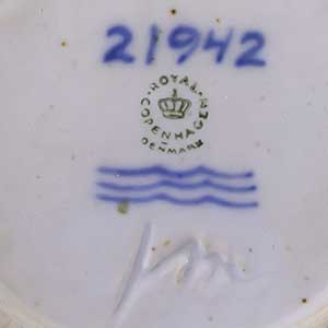 royal copenhagen small bowl ashtray designed by jorgen mogensen marks
