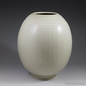 aluminia solbjerg vase by nils thorsson