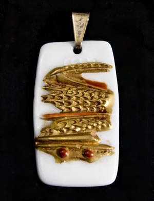 ceramic necklace designed by nils thorsson for royal copenhagen