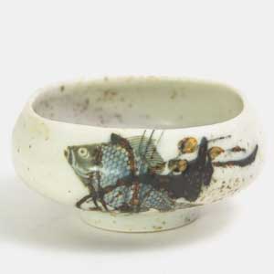 royal copemhagen bowl nils thorsson design diana series bowl with a fish motif
