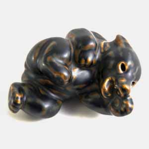 royal copenhagen bear cub figurine designed by knud kyhn number 21432