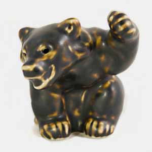 royal copenhagen bear cub figurine designed by knud kyhn number 21433