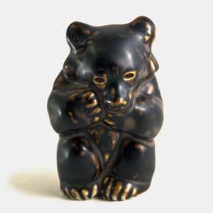 royal copenhagen bear cub figurine designed by knud kyhn number 21435