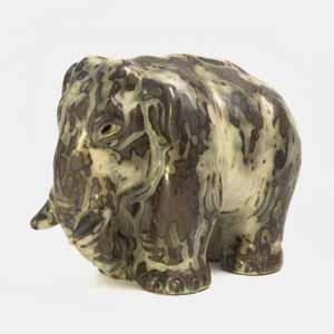 royal copenhagen mammoth figurine designed by knud khyn product number 20186