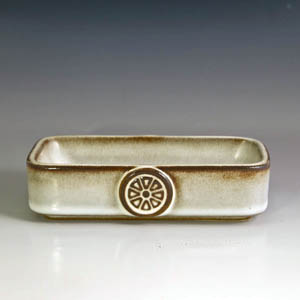 soholm small Northern Lights tray in cream and brown