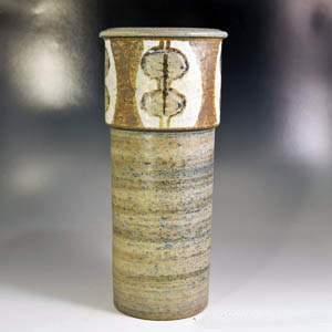tall vase designed by svend aage jensen for soholm of bornholm product number 3602/3