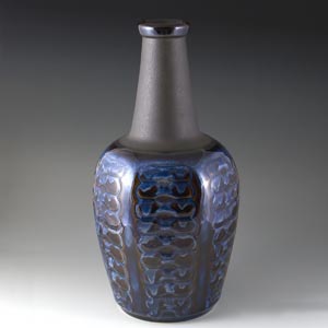 soholm EJ 64 series tall blue vase  3329