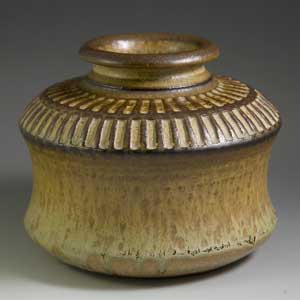 vase from soholm ceramic designed by josef simon, number 3250
