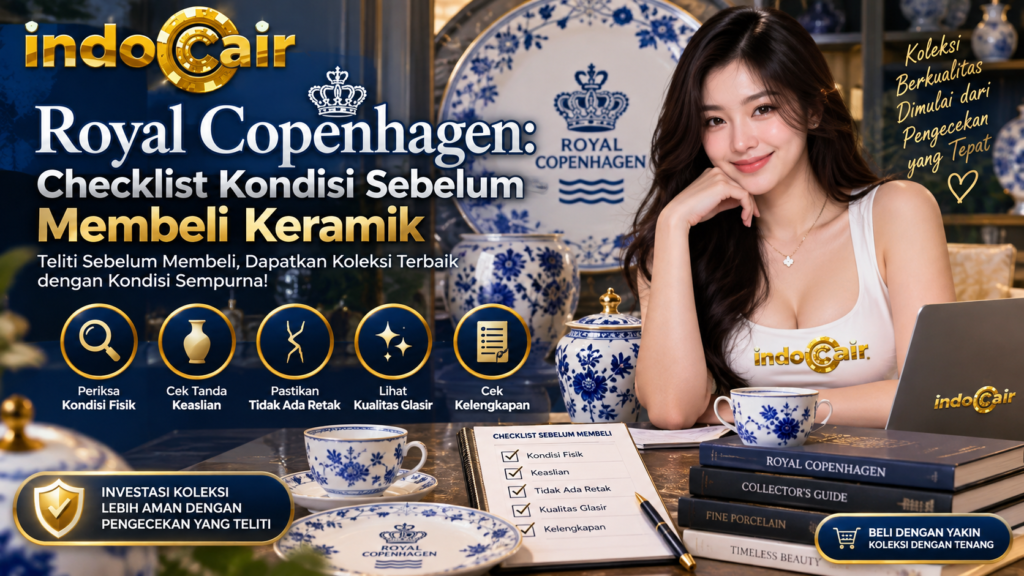 Royal Copenhagen checklist kondisi sebelum membeli keramik