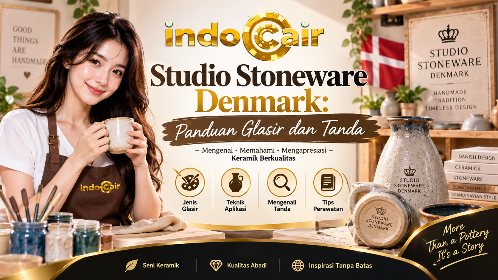 Studio Stoneware Denmark: Panduan Glasir dan Tanda